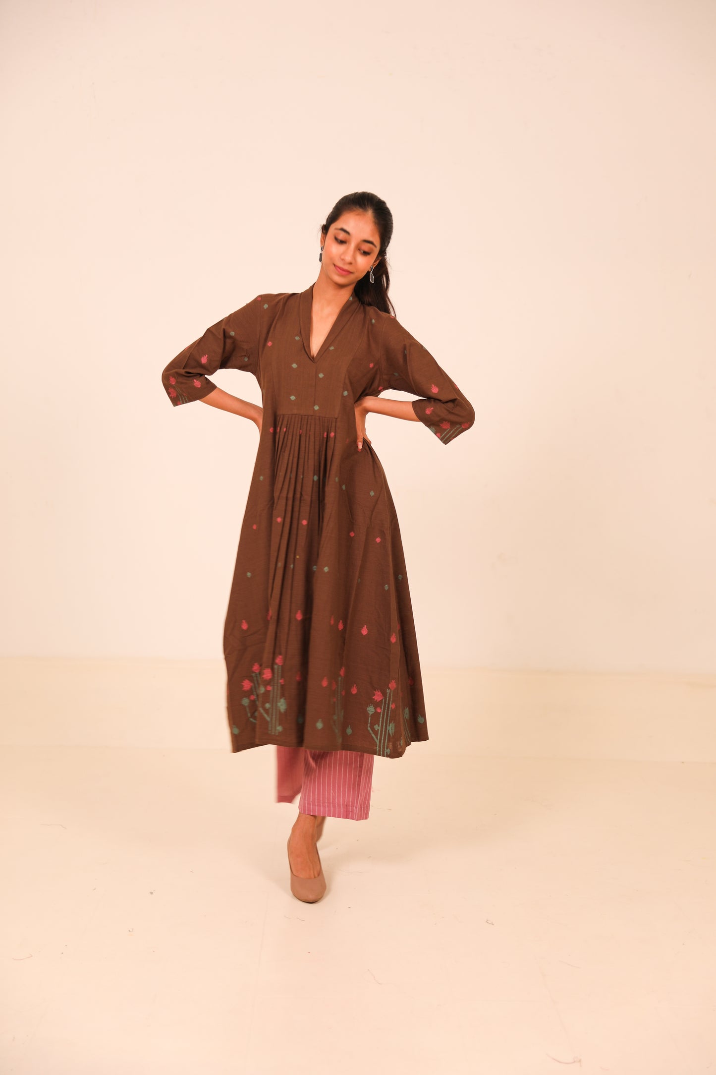Cherry Wood Kurta Set