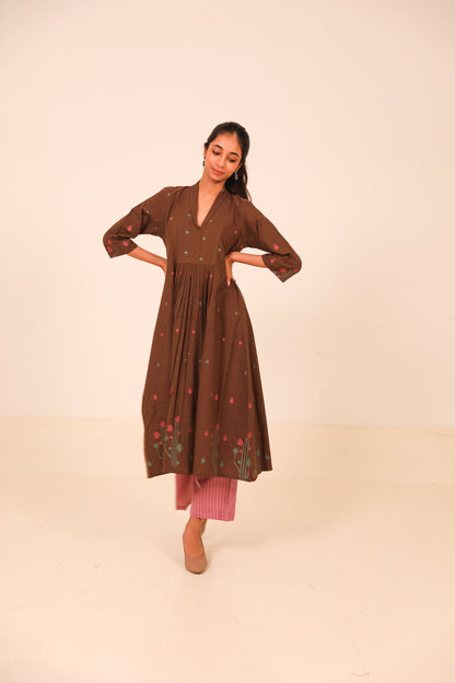 Cherry Wood Kurta Set