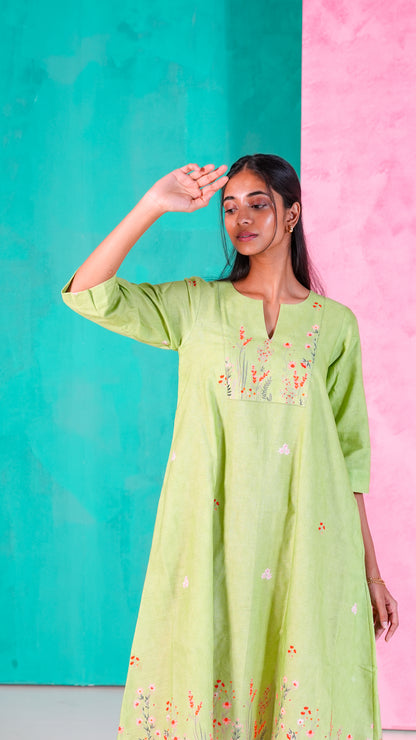 Parrot Kurta Set