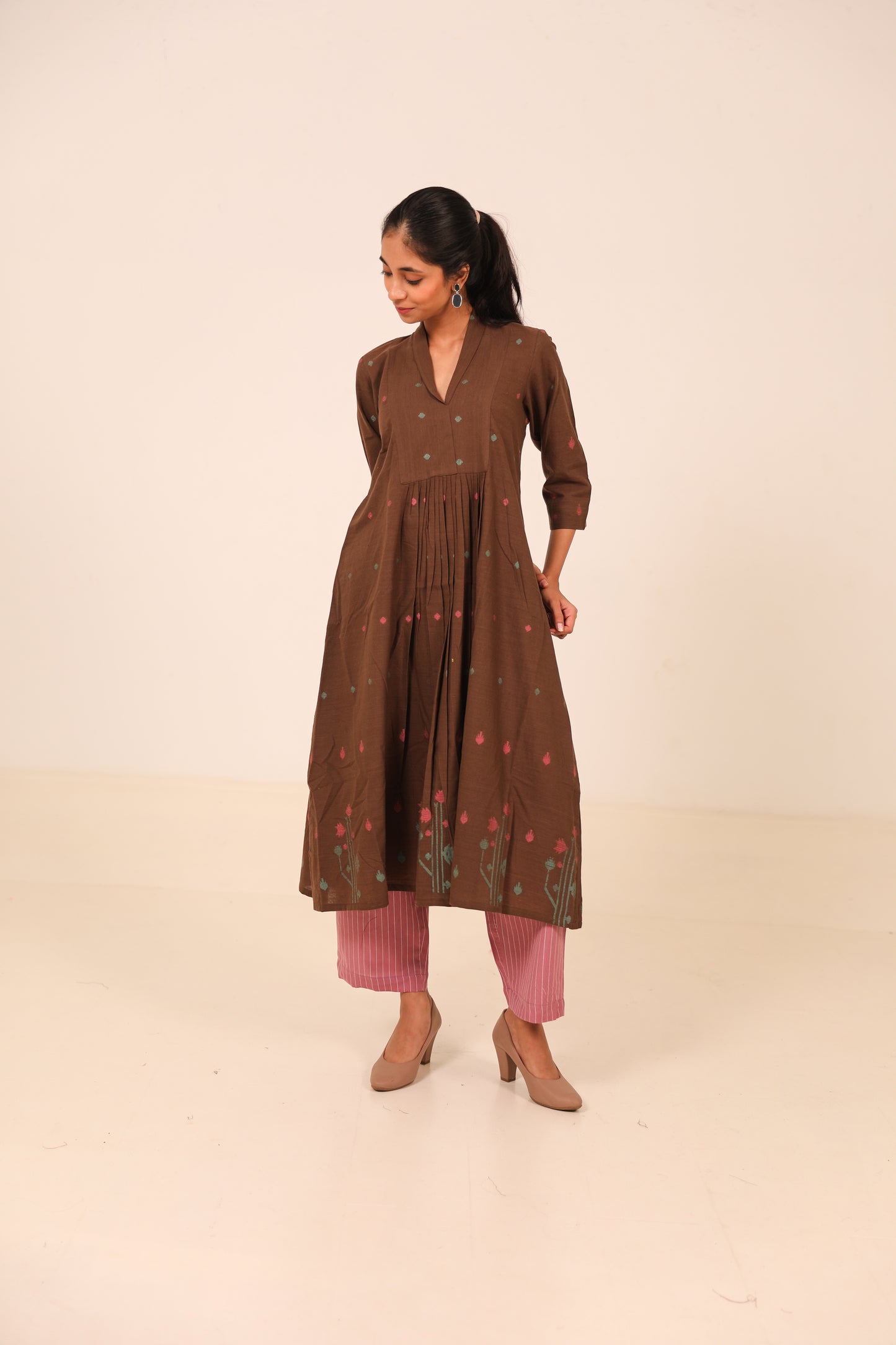 Cherry Wood Kurta Set