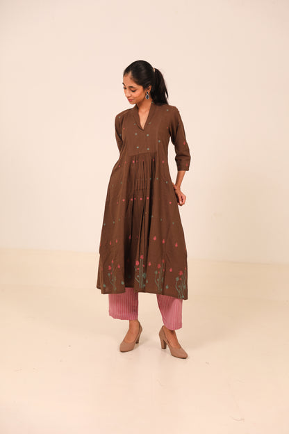 Cherry Wood Kurta Set