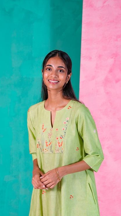 Parrot Kurta Set