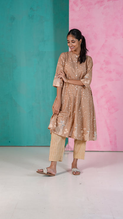 Terracotta Bloom Kurta Set