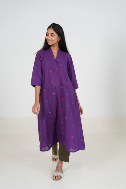 Purple Yam Kurta Set