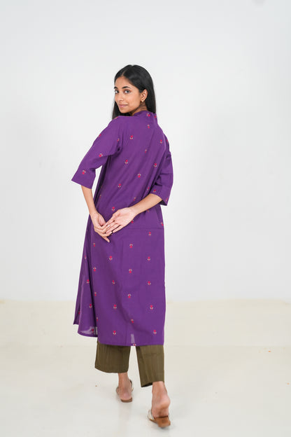 Purple Yam Kurta Set