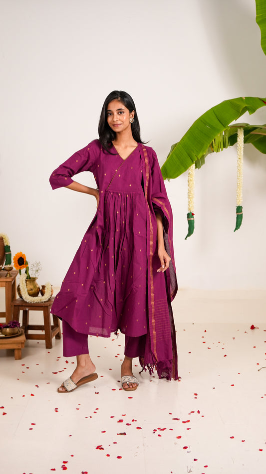 Gulmohar Dupatta Set