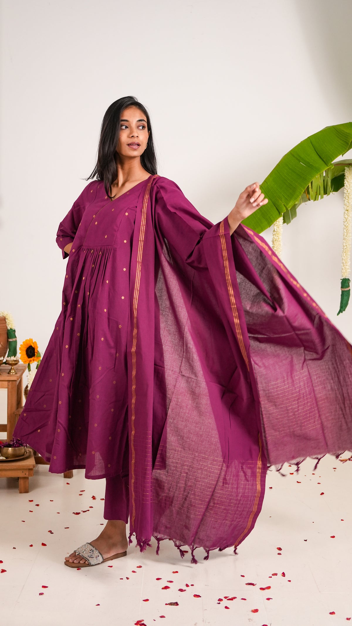Gulmohar Dupatta Set