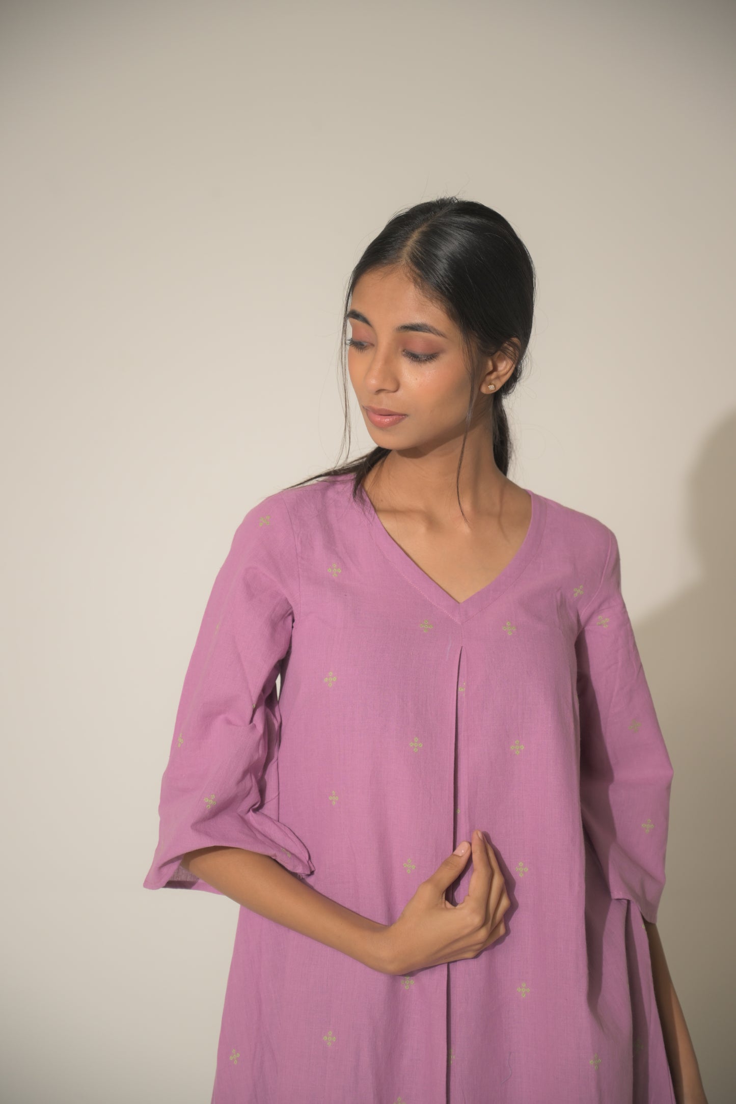 Pink Cosmos Kurta