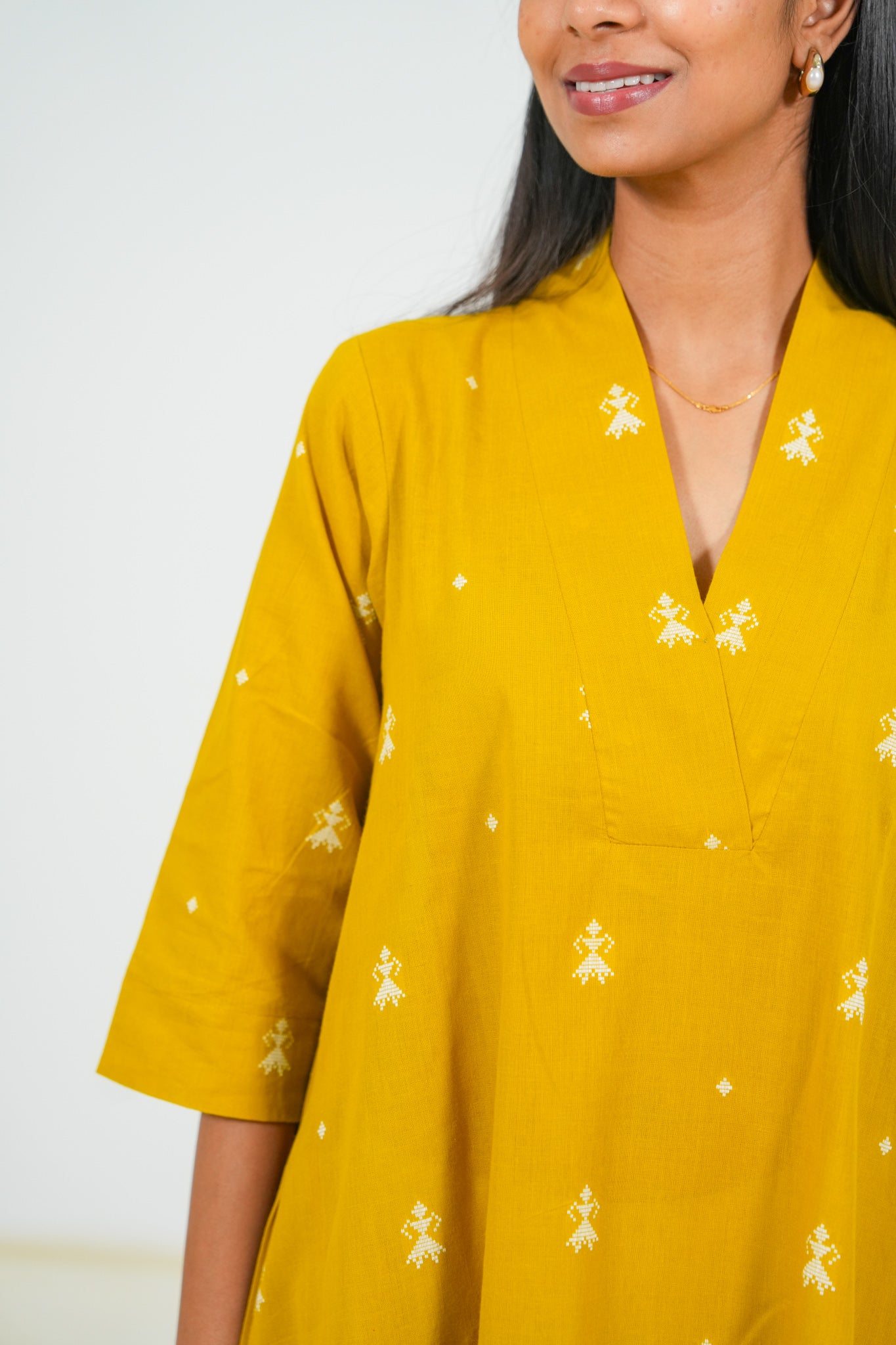 Spicy Mustard Kurta Set
