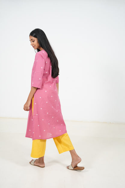 Coral Cloud Kurta Set