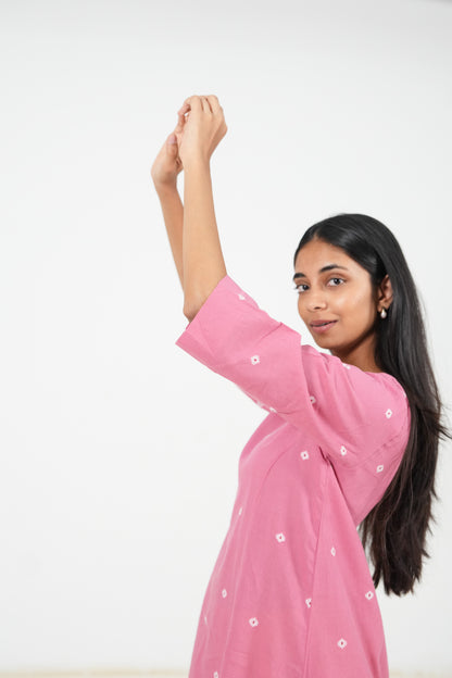 Coral Cloud Kurta Set