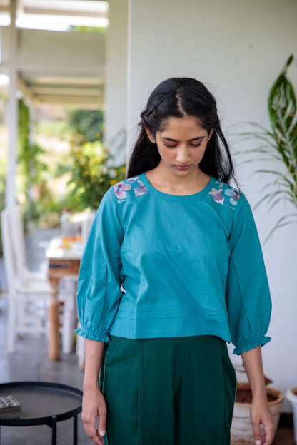 Lake Blue Blouse