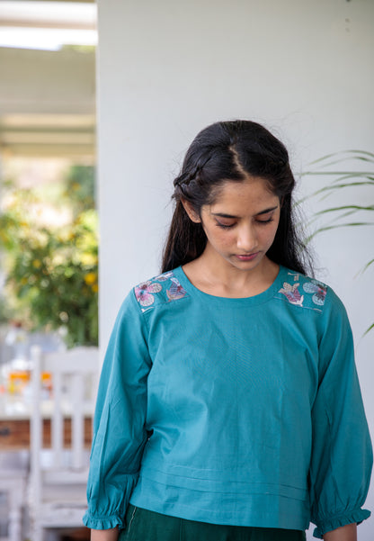 Lake Blue Blouse