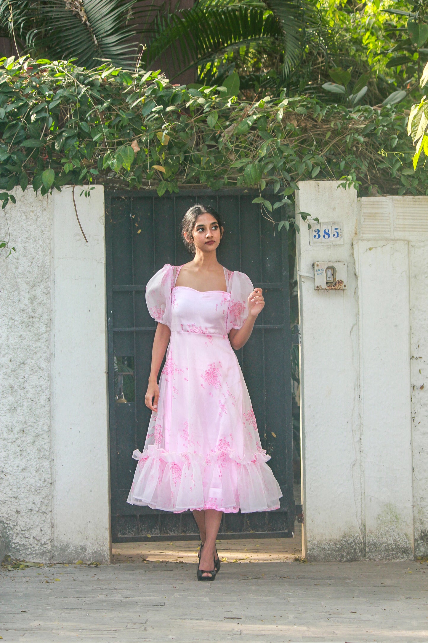 Rosy Organza Dress