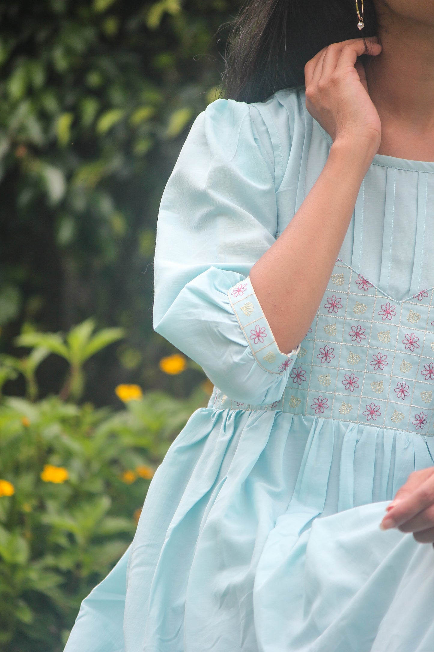 Tropical Breeze Flounce Dress