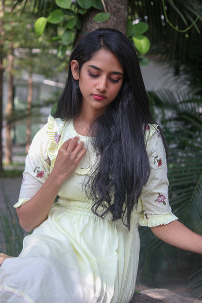 Yellow Paper Daisy Dress