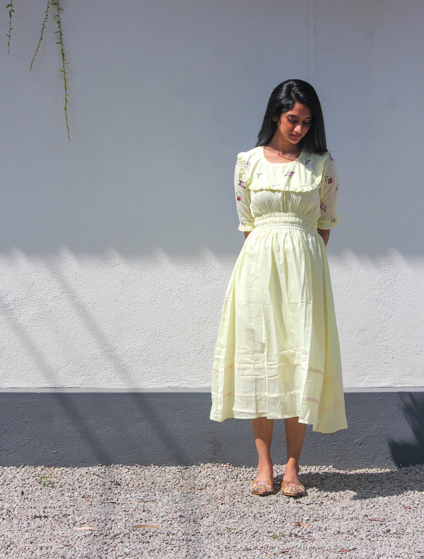 Yellow Paper Daisy Dress