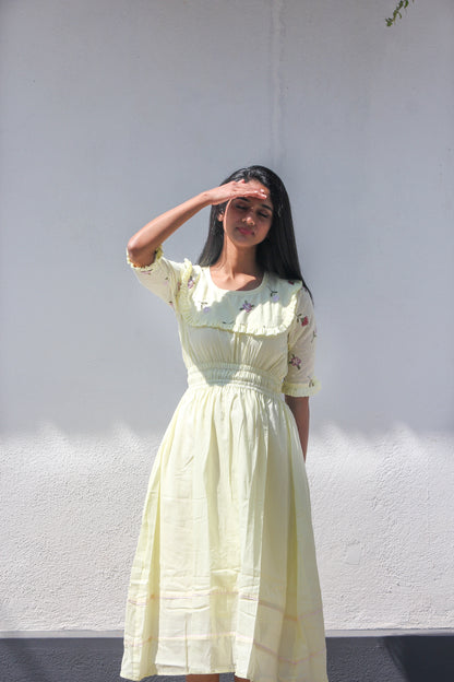 Yellow Paper Daisy Dress